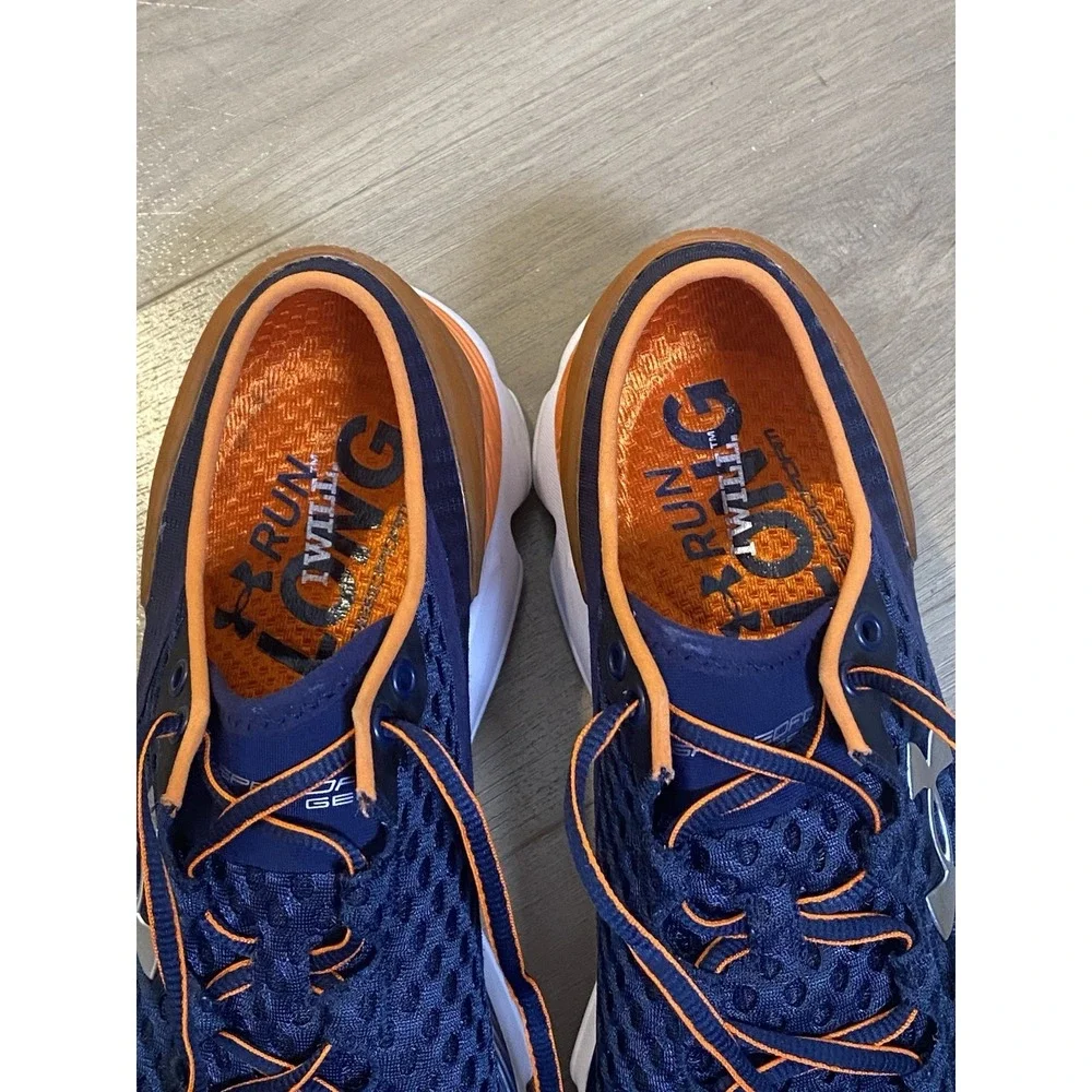 Under Armour Speedform Gemini 3 Sneakers Athletic Shoes Blue Orange Women Size 9